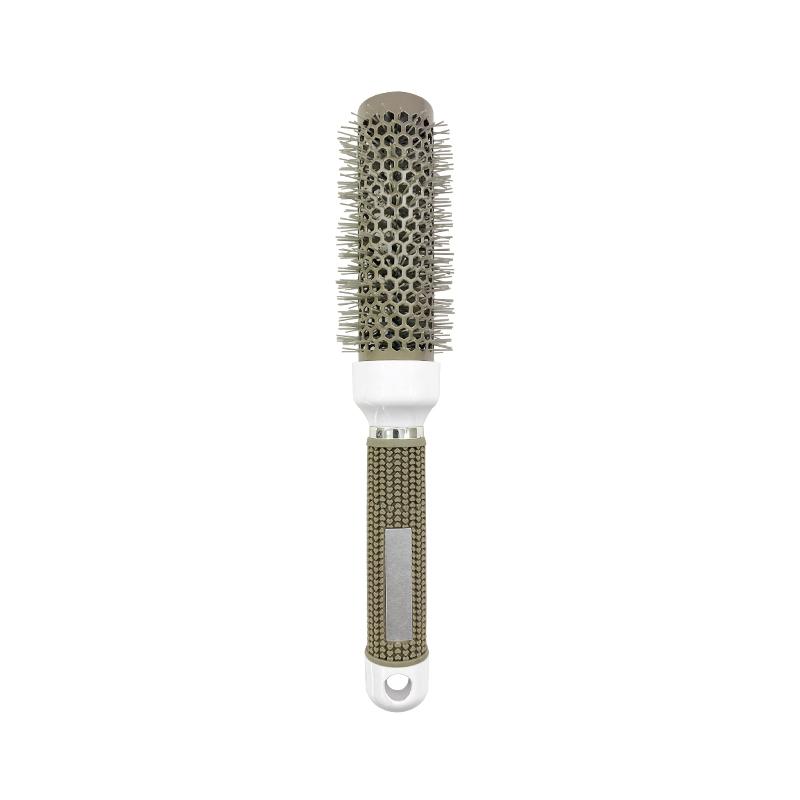 Hair Styling Hair Brush Nylon Comb Thermal Aluminum Tube Round Barrel Hair Comb Professional Salon Hair Brush Hair Rollers Tools