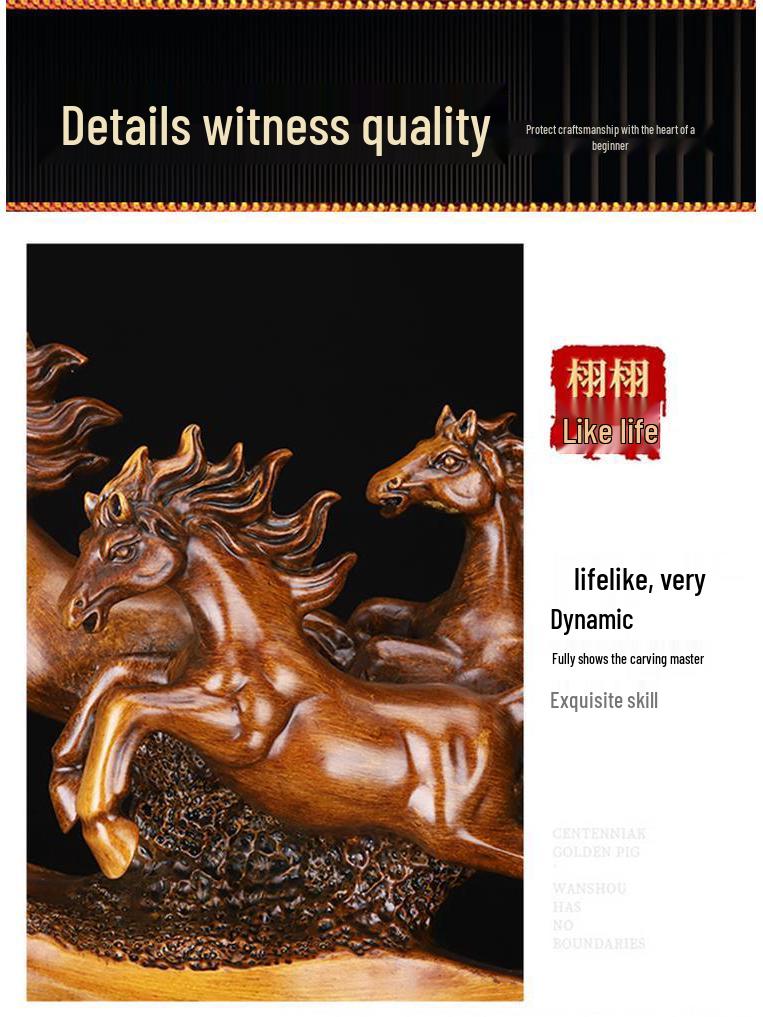 Bestseller Ma Dao Cheng Gong Pferdefigur - Perfekt für Foyer, Wohnzimmer, Weinschrank oder Büro; Ideales Einweihungs- oder Eröffnungsgeschenk.