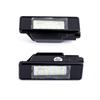 1Pair LED License Number Plate Light Canbus Error Free For Peugeot 207 CC 308 MK2 2008 208 Citroen Rear Plate Lamp