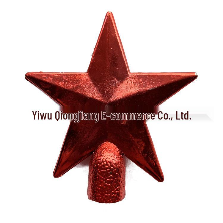 Heiß verkaufender fünfzackiger Stern Weihnachtsbaumspitze Dekoration