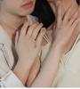 [kokoromilove] Couple's Matching Necklaces, Set of 2, Gift for Adults and High School Students, Sterling Silver 925