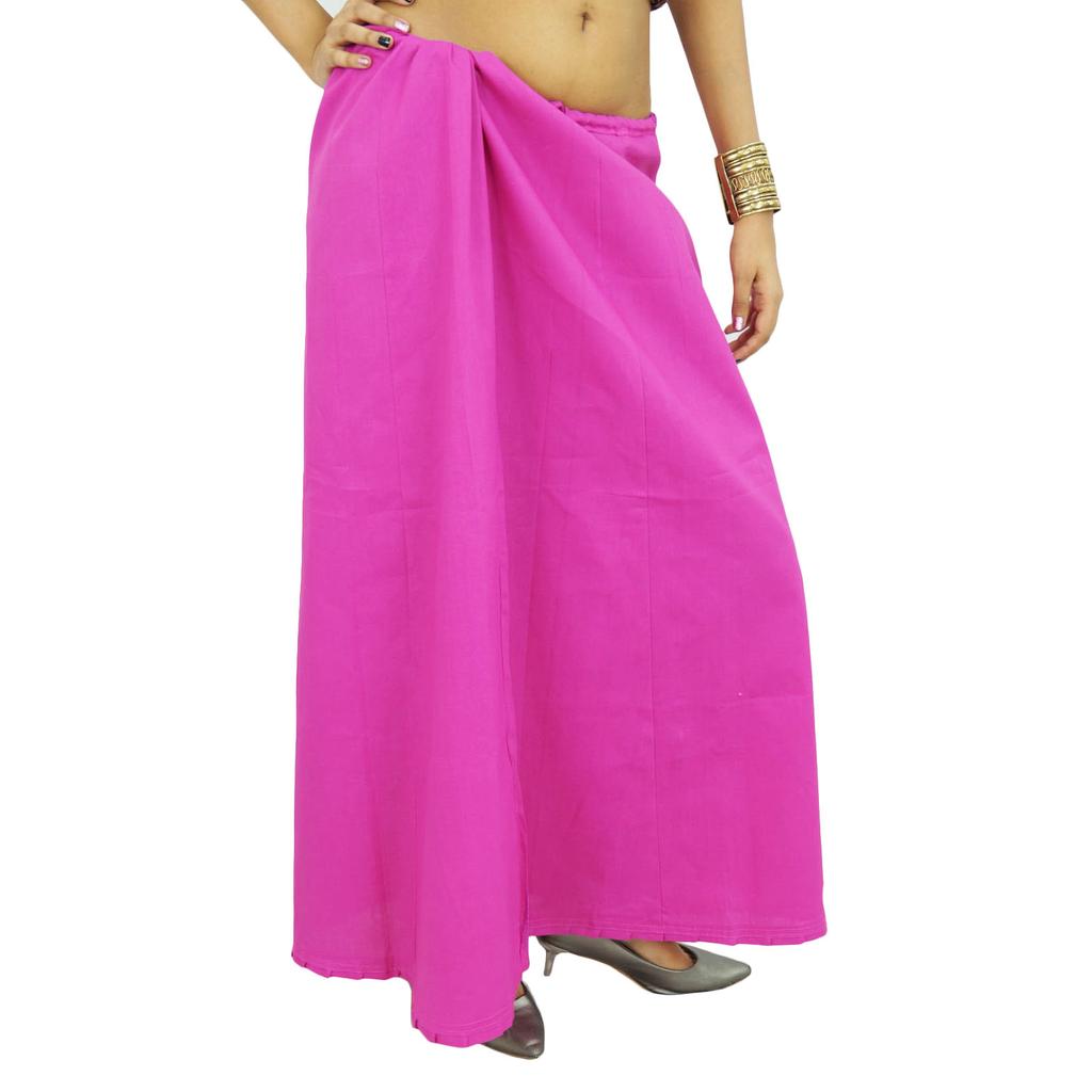 Saree Petticoat Underskirt Cotton Bollywood Indian Lining For Sari