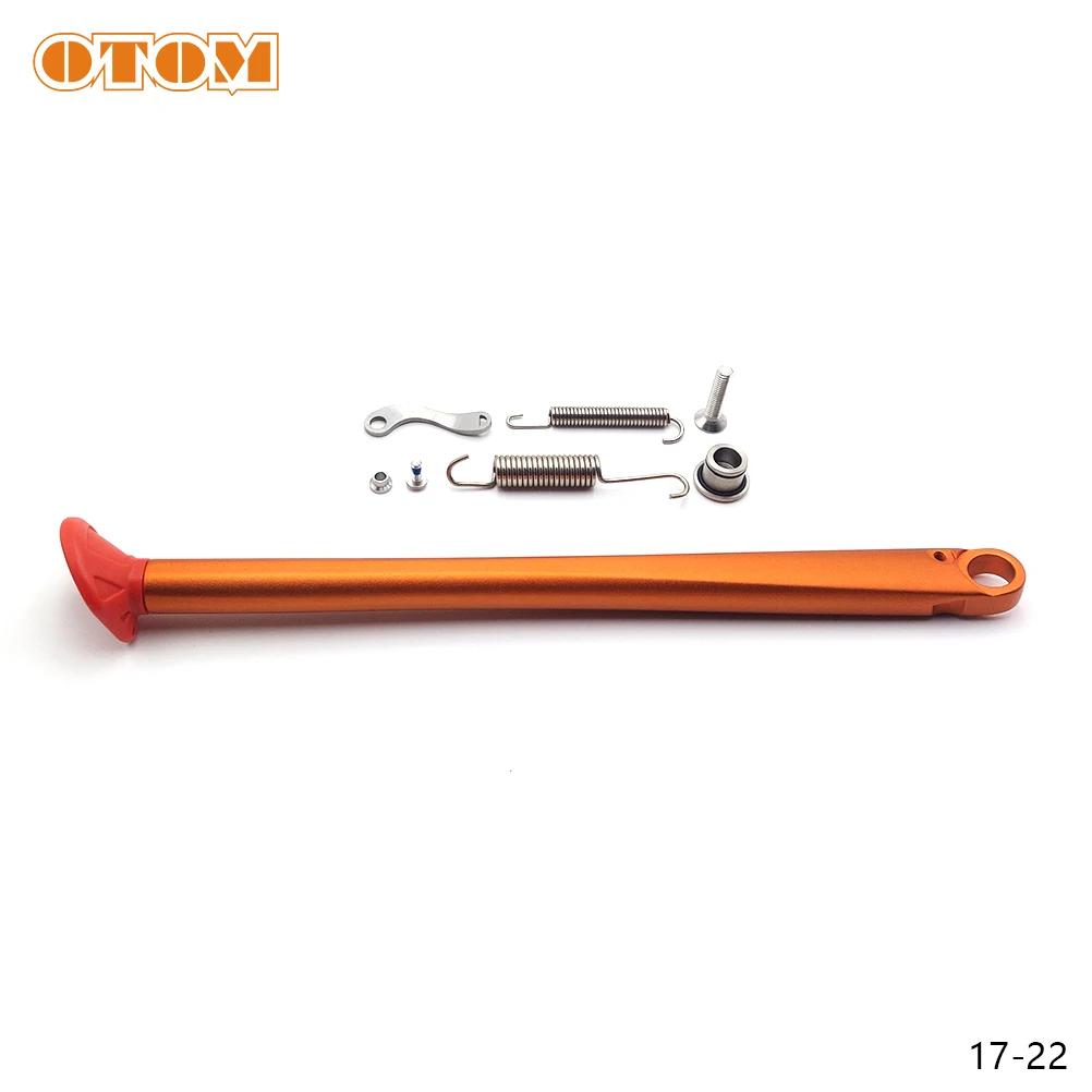 OTOM 2023 Motorrad Seitenständer Seitenständer Kit Modifiziert Aluminium Feder Fußrasten Halterung Schraube Für KTM HUSQVARNA GASGAS Motocross
