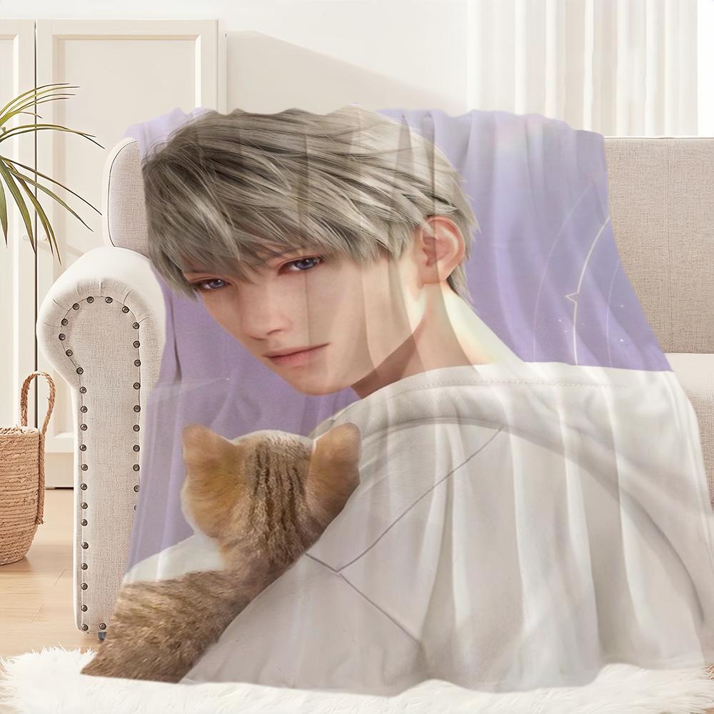 Game Love and Deepspace Xavier Blanket Blanket for Couch Sofa Travel Home Hiking Picni Bed Beding Flannel Blanket birthday gift