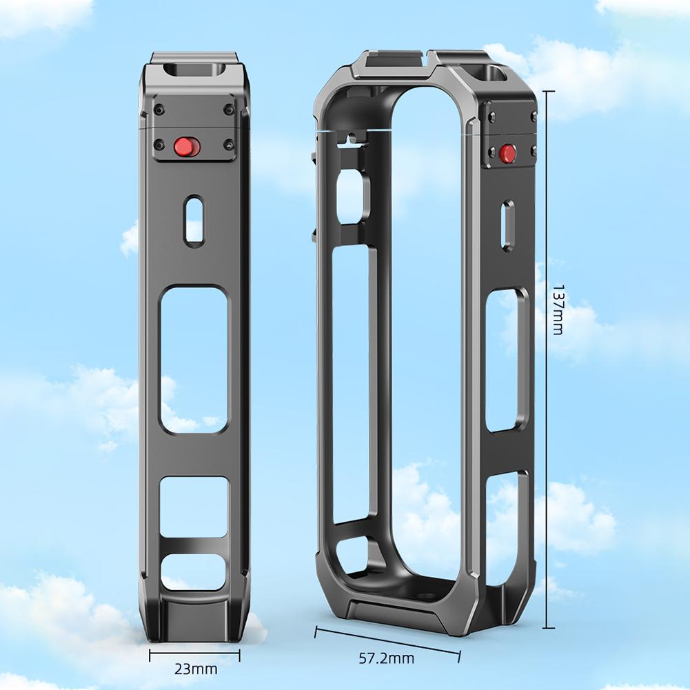Schutzhülle Aluminiumlegierung Action-Kamera Rahmen Magnetisches Schnellverschluss Gehäuse für Insta360 X5 Kamera Zubehör