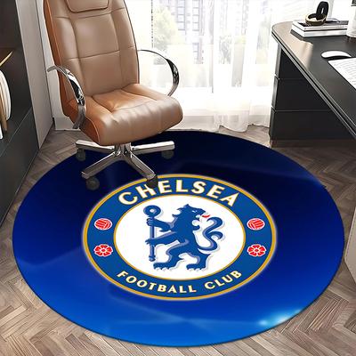 CHELSEA FOOTBALL CLUB LION PRINT Chair Mat Round Rug-Office carpet,Non-slip, Suitable for Living Rooms, Bedrooms Decor1205080a