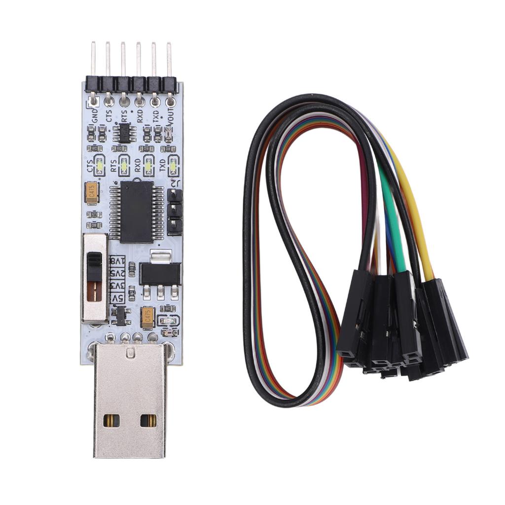 USB zu TTL Seriell Konverter Adapter FT232 Modul RTS CTS DTR DCT Downloader mit Kabel für Mikrocontroller