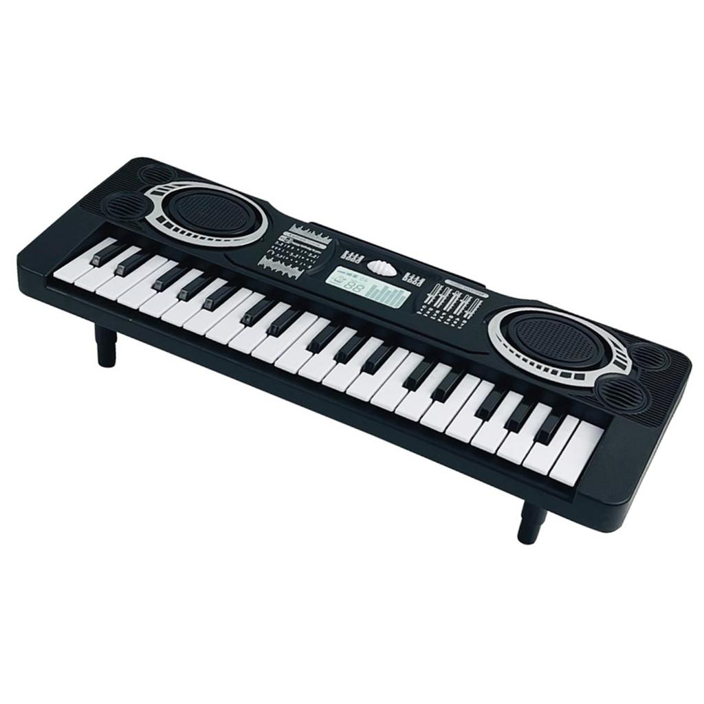 Walfront Electronic Keyboard Standard Key Battery Operated Compact Size Portable Electronic Piano with Sheet 37 Keys 2 Modes