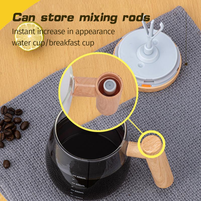 A high-temperature resistant mixing glass with a handle and storage function