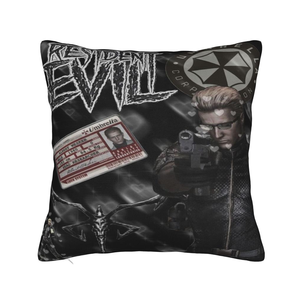 Y2K Seat Albert Wesker  Decor Pillowcase Merch  Pillow Cover Zipper Multi-Size