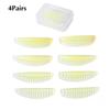 4pairs Reusable Eyelash Lifting Silicone Lamination Pad Vertical Stripe Perm Rods 3d Lashes Extension Curler Makeup Tool