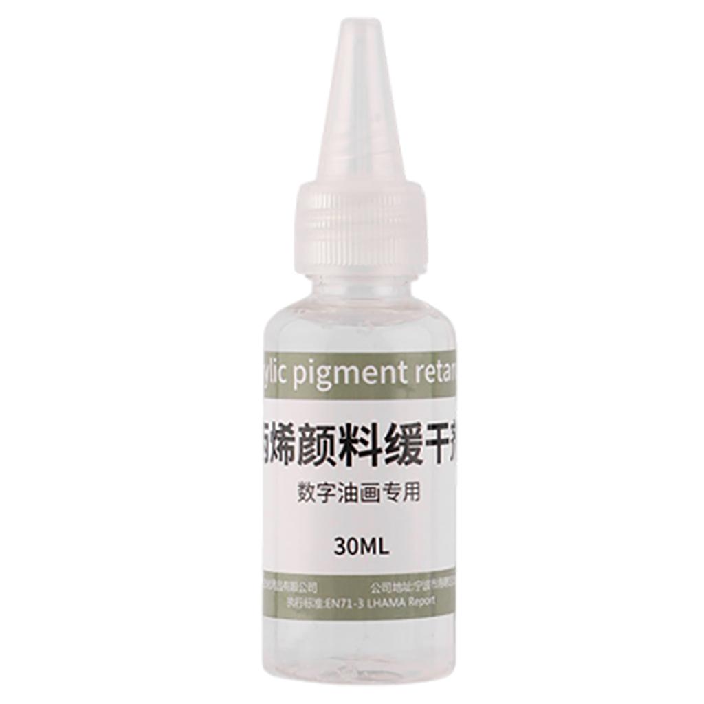 Slow Drying Medium 30ml Professional Acrylic Fluid Mediums Multifunctional for Provides Longer Paintings Time