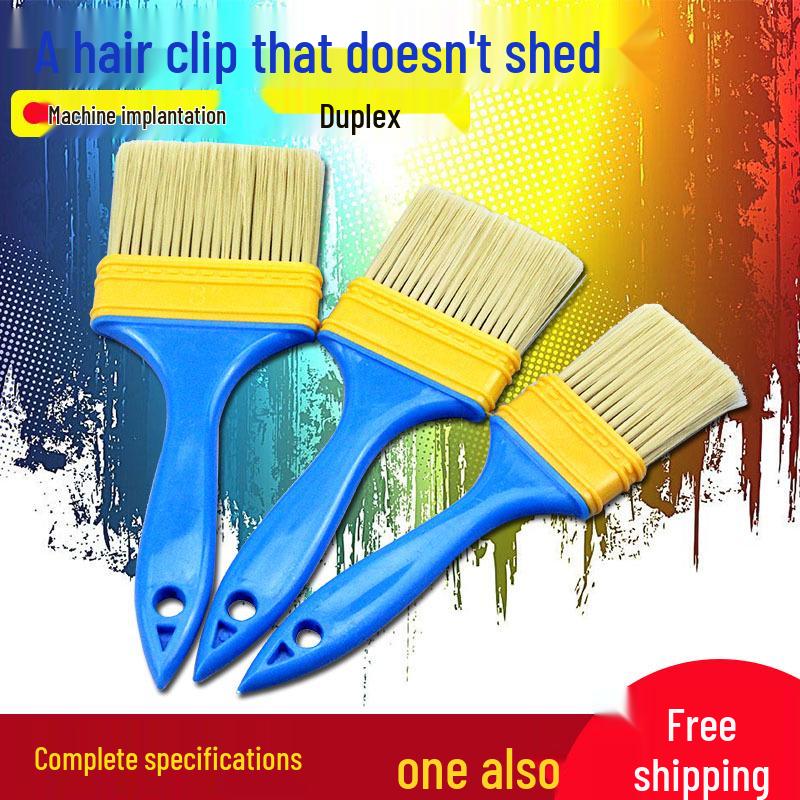 Industrial Non-Shedding Nylon Brush: Hard Bristle for Paint & Soft Bristle for Dust & Antiques Cleaning