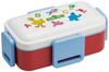 Skater Antibacterial Bento Sesame Street Made In Soft-Serving Dome-Shaped Lid, 2-Tier Box, 600ml, Design, Japan, PFLW4AG-A