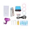 Rotary Motor Tattoo Machine Kit Tattoo Power Supply Foot Pedal Tattoo Tools 90‑265V PurpleUS Plug