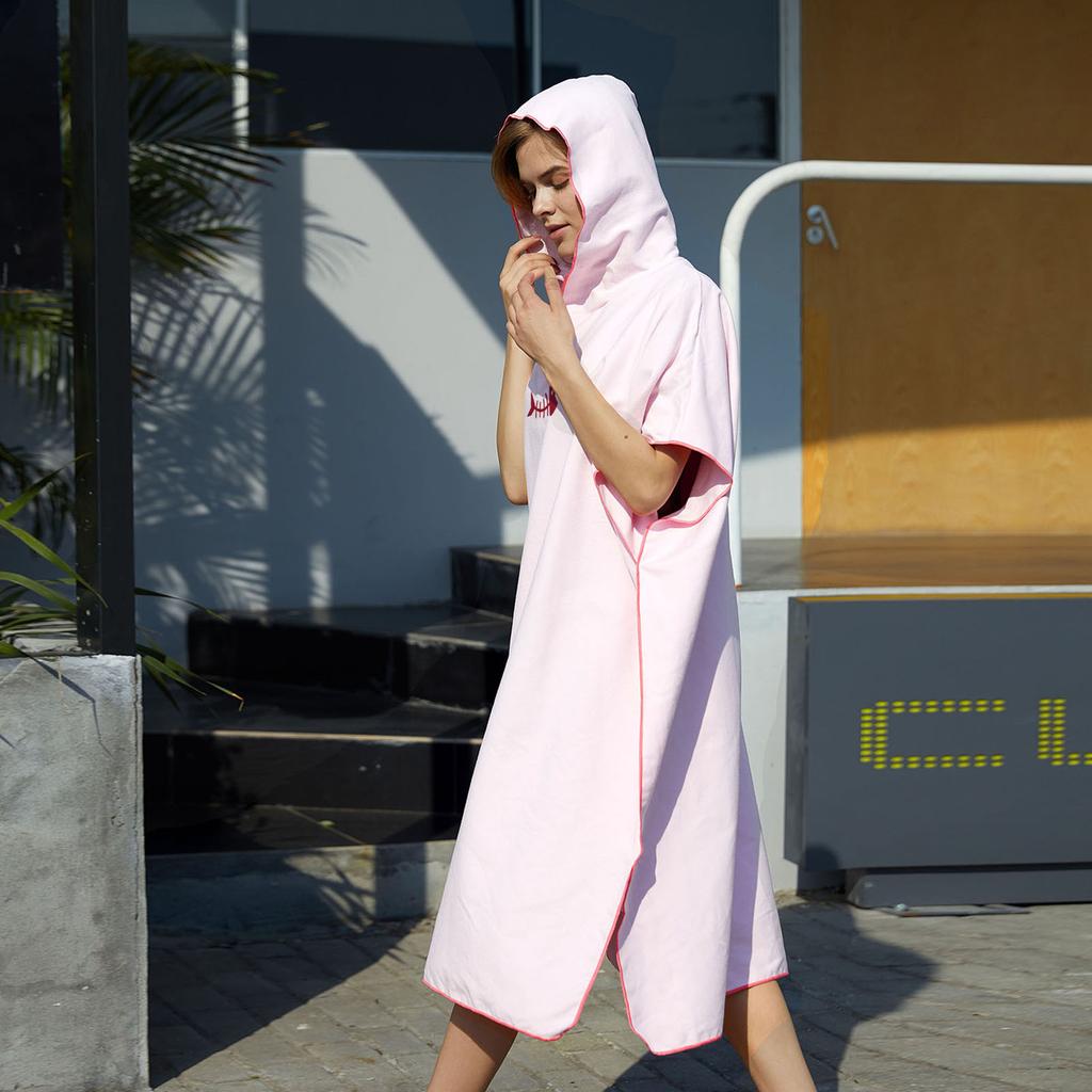 Poncho da Surf Asciugamano per Cambiarsi con Cappuccio Microfibra Coperta da Spiaggia Asciugamano da Bagno Asciugamano da Nuoto Poncho da Spiaggia per Wetsuit per Adulti
