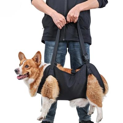 Hundehebegeschirr, verstellbare Trainingshilfen, Nylon, schwarzer Hundehilfsgurt, tragbarer Gurt für den Außenbereich bei Hundeverletzungen, flexibles Hilfszubehör für Haustiere