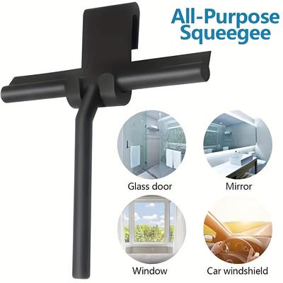 Shower Squeegee Glass Wiper Scraper Shower Squeegee Cleaner with Silicone Holder Bathroom Mirror Scraper Glass Cleaning