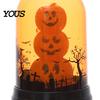 Halloween Pumpkin Lantern Lantern, Battery Operated LED Light, with Hanging Buckle, Home Ornament Durable Plastic Lighting, for Party Props