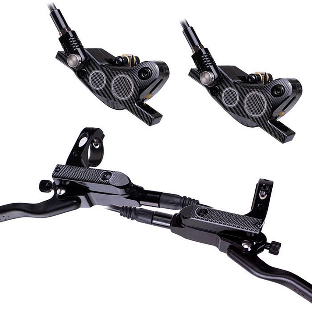 4 Piston  Hydraulic Bike Disc Brake Aluminum Front and Rear Caliper Bicycle Brakes for Road Bike Mountain Bike