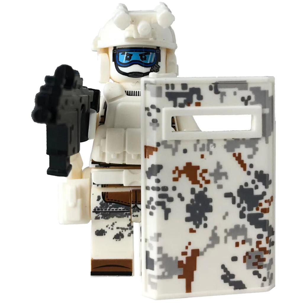 Ninja Warrior Superhero Doll With Weapon Single Building Block Assembly Toy