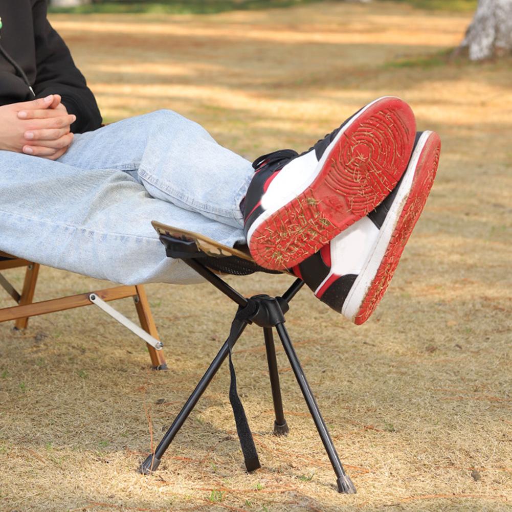 Lightweight Aluminium Alloy Freestanding Camp Footrest Ideal for Fishing Beach Chair Relaxation and Outdoor Adventures