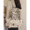 Backpack Female College Style Cute Print Color Matching Backpack Chinese College Student Schoolbag Tuition Student Backpack
