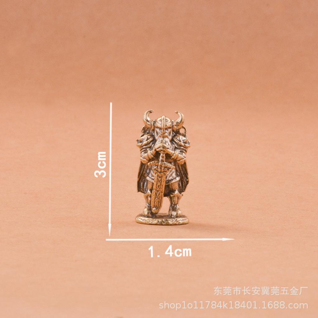 Massives Messing Shogunat Figur: Modell Spielzeug Geschenk für Jungen - Einzigartige Brettspielfiguren-Ausstellung