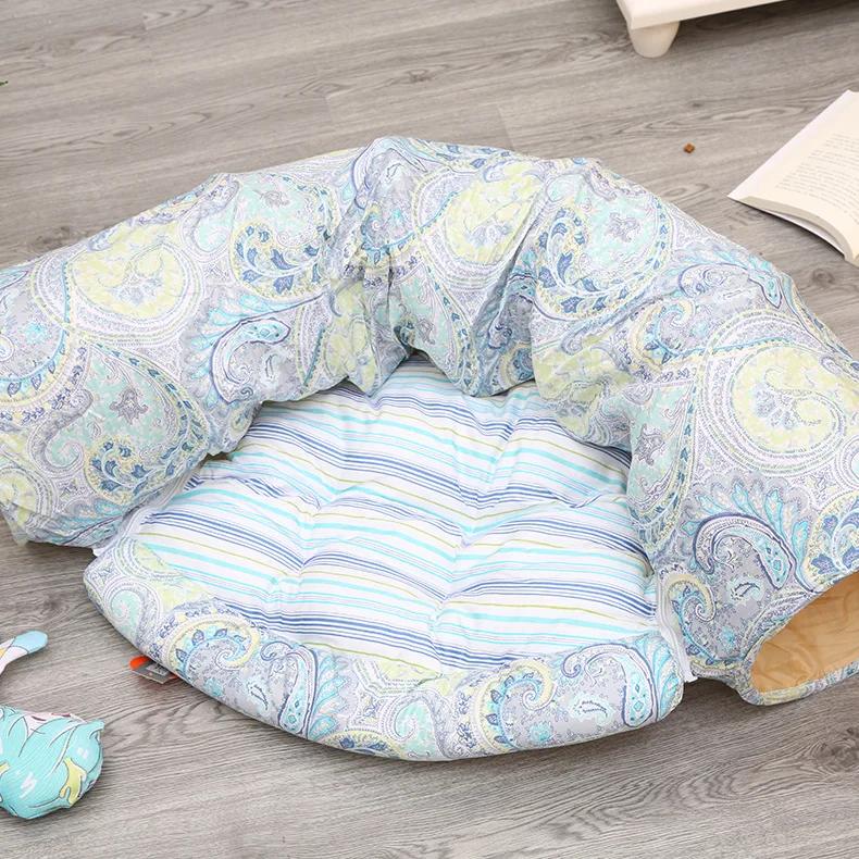 Pet Cat Tunnel Toys 2 In1 Collapsible Cat Nest Kitten Bed Tunnels Interactive Play Toy Indoor Tent for Cat Exercising Products
