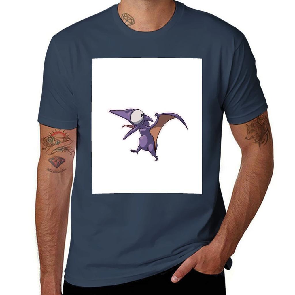 Pteradactyl Tshirt Basic Plain Short Sleeve Crew Neck Tee Tshirt