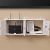 Scaffale da Parete Creativo Senza Foratura Scatola Porta Router Wifi Wireless Grande Staffa da Parete per Prese Organizer per Cavi