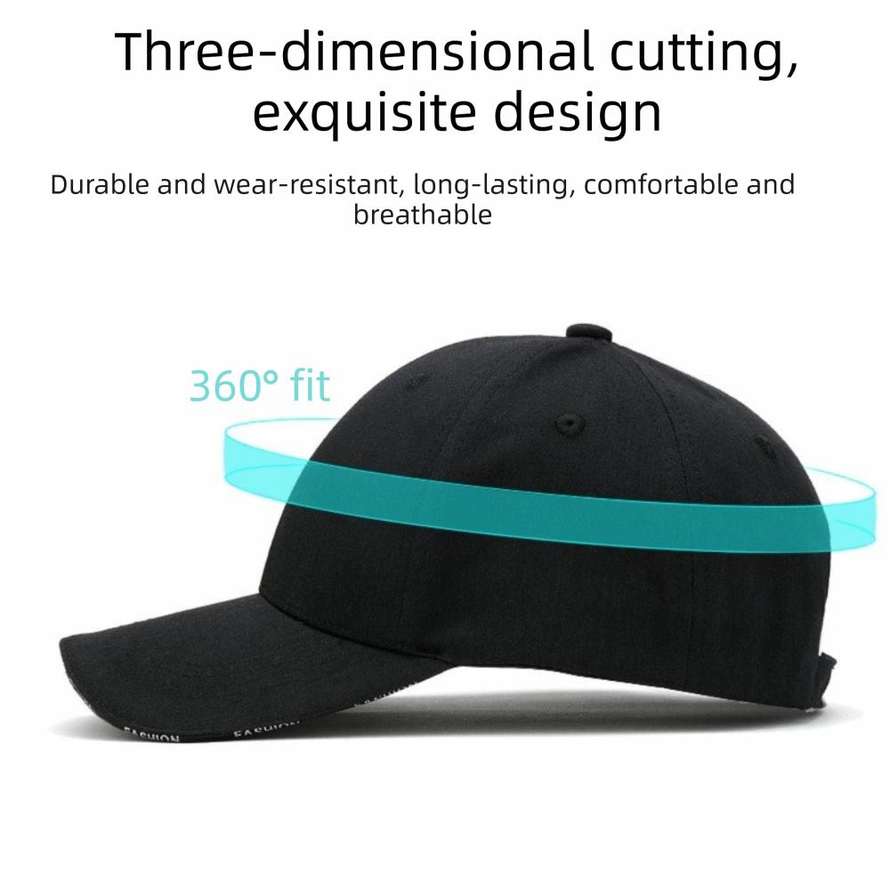 New Adjustable Baseball Hat Unisex Black White Baseball Cap Sun Hat Spring Summer