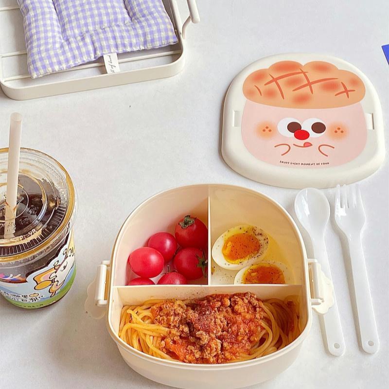 Cute Lunch Box For Kids Compartments Lunchbox Children Kid School Outdoor Camping Picnic Food Container Portable