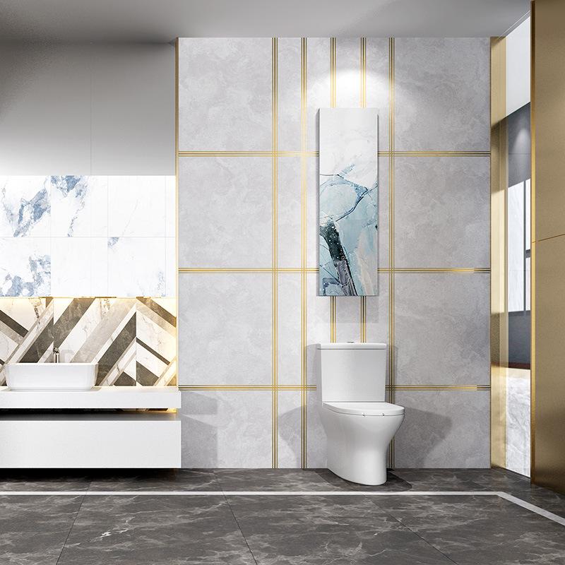 Self-Adhesive Waterproof Tile Sticker Wall Seam Tape Skirting Board, Gypsum Line, Ceiling Border, Floor Trim, Kitchen & Bathroom Edge Decor Strip