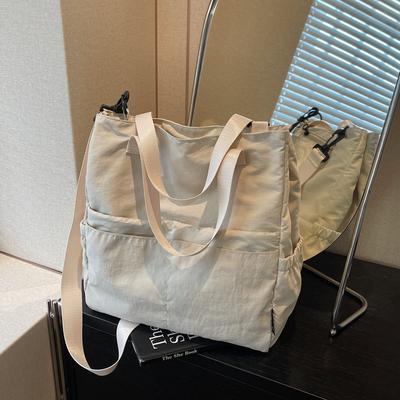 Large Capacity Student Bag Women's Shoulder Bag Lightweight Tote Bag Commuter Handbag