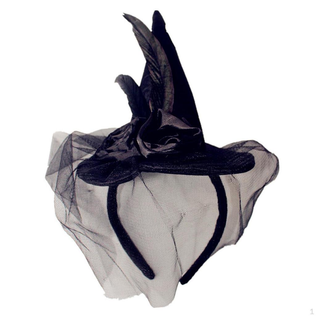 Halloween Hat Hairhoop Witch Headband Costume Decoration Party Favor Cosplay