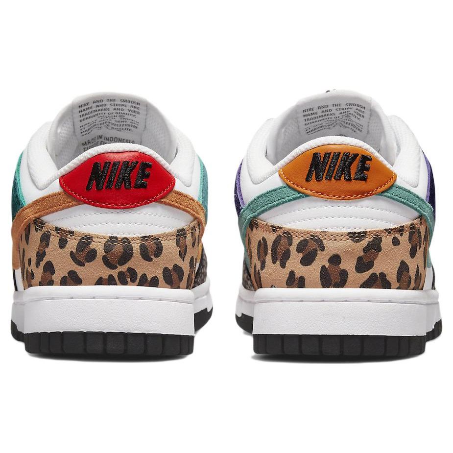 Nike Dunk Low SE Safari Mix Women Sneakers White Washed-Teal Electro-Purple DN3866-100