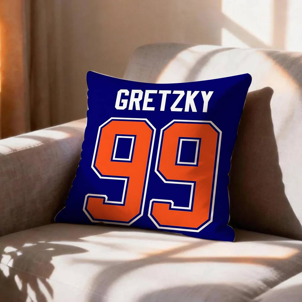 Ice HockeyWayne GGretzky Pillow Case Pattern Printed Pillowcase For Living Room Sofa Cushion Cover