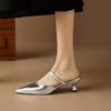 Summer Pointed Head Bag Head Temperament Versatile High Heels Slippers New