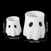 Durable Plastic Halloween Ghost Bucket Versatile Piece Candy Bowl Ghost Planter  Halloween Decor