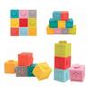 Jeu de construction - ludi - cubes sensoriels emboîtables - bébé - multicolore - 9 pièces