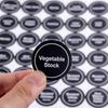 Savita 432 Pack Pre-Printed 1.4" Round Spice Jar Labels Seasoning Labels for Spice Rack (Black)
