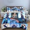 Fantasy Blue Sci-Fi Set Bedding Duvet Cover Set Duvet Cover Pillowcases  (1*Duvet Cover 2*Pillowcases, Without Duvet Insert)