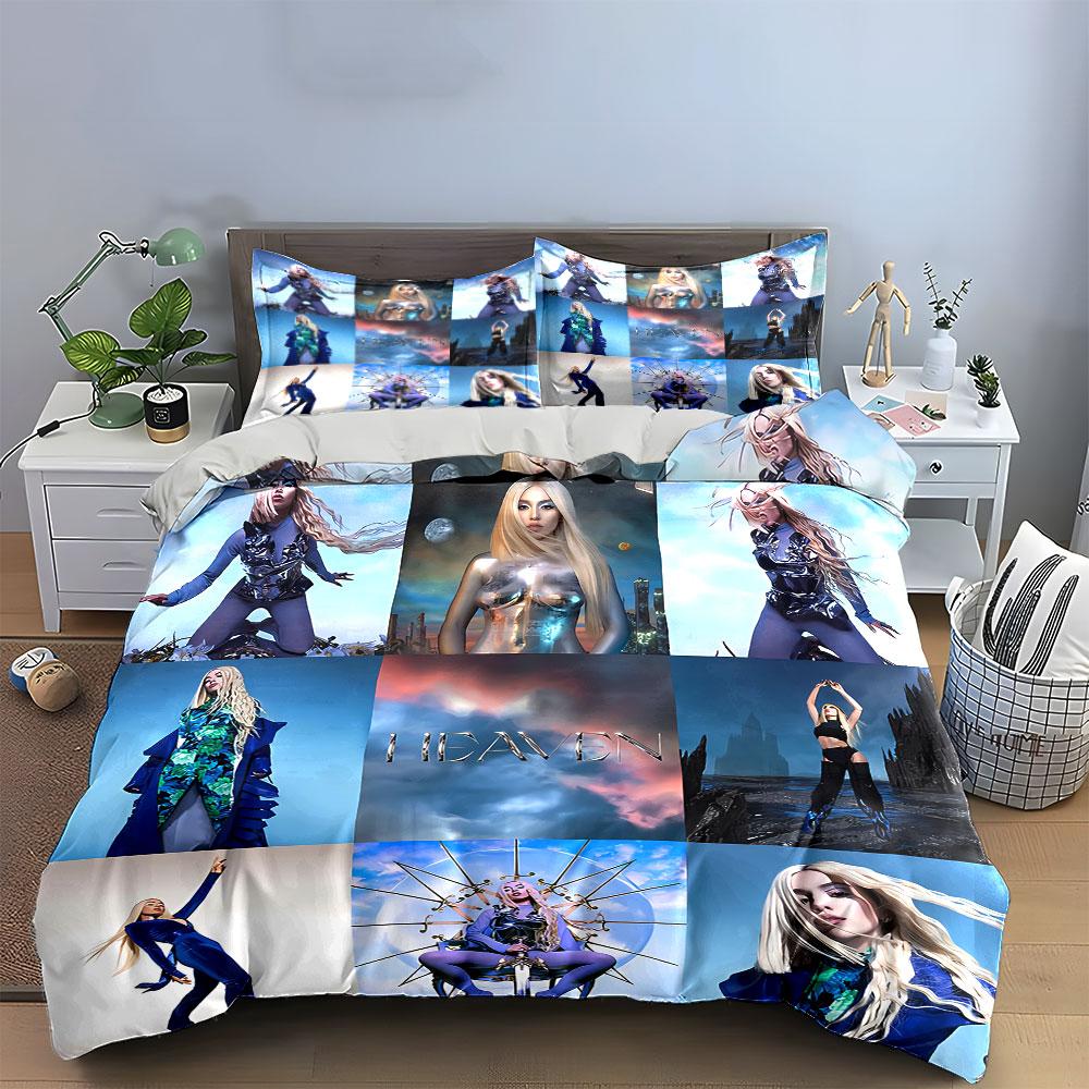 Fantasy Blue Sci-Fi Set Bedding Duvet Cover Set Duvet Cover Pillowcases (1*Duvet Cover 2*Pillowcases, Without Duvet Insert)