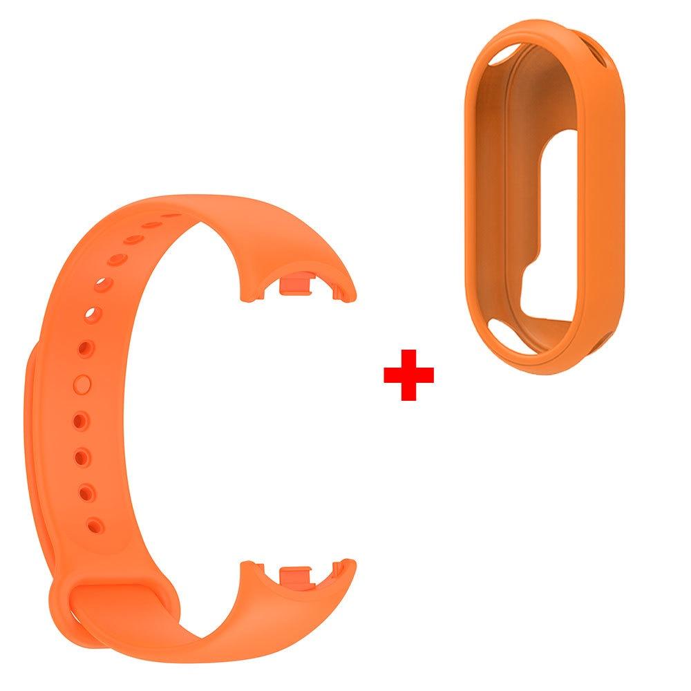 Wristband + Protector Case For Xiaomi Mi Band 8 Silicone Watchband Bracelet Protective Cover For Xiaomi Band8 Mi Band 8 Correa