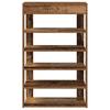 Shoe Rack Vintage Wood Look 60 x 30 x 98 cm Particleboard