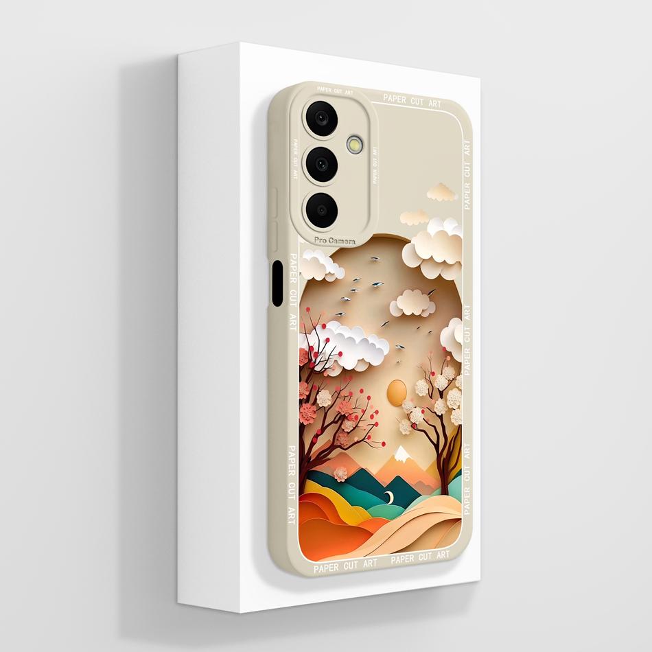 For Samsung Galaxy A25 Case Cute Panda Full Coverage Funda Soft Liquid Silicone Phone Protector For Samsung A 25 5G Back Cover
