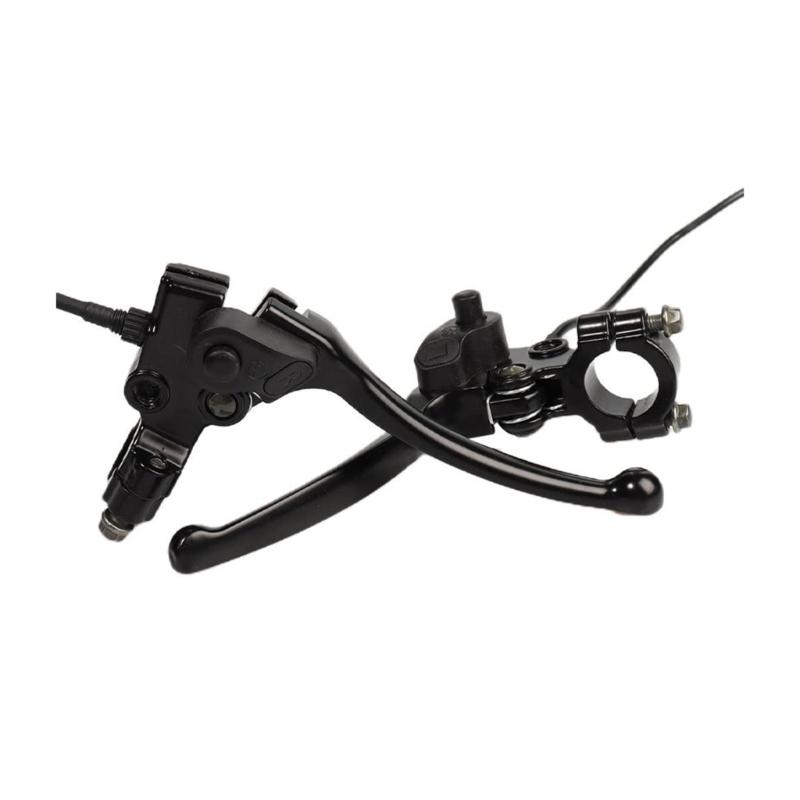 

Ergonomic Left Right Brake Levers For Electric Bikes High Strengths Aluminum Alloy Precise Braking Performances 1