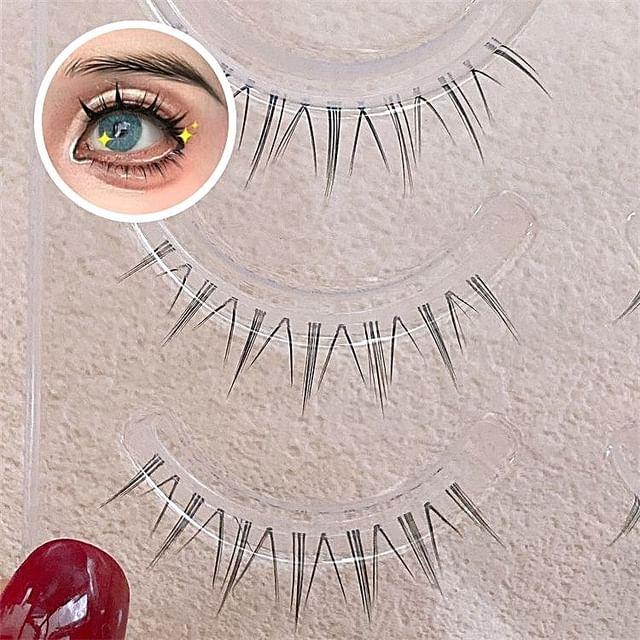 Mogugu - Натуральные пушистые накладные ресницы M147 - Black - One Size