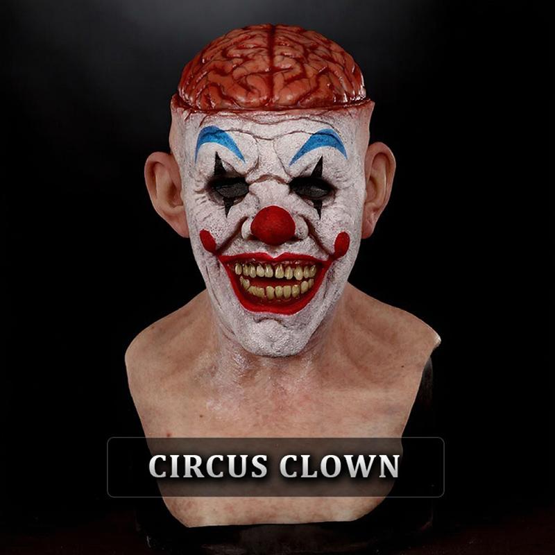 New Funny Clown Mask Adjustable Eye Holes For Halloween Parties Cosplay And Pranks Adult Latex Costume Accessory Mask